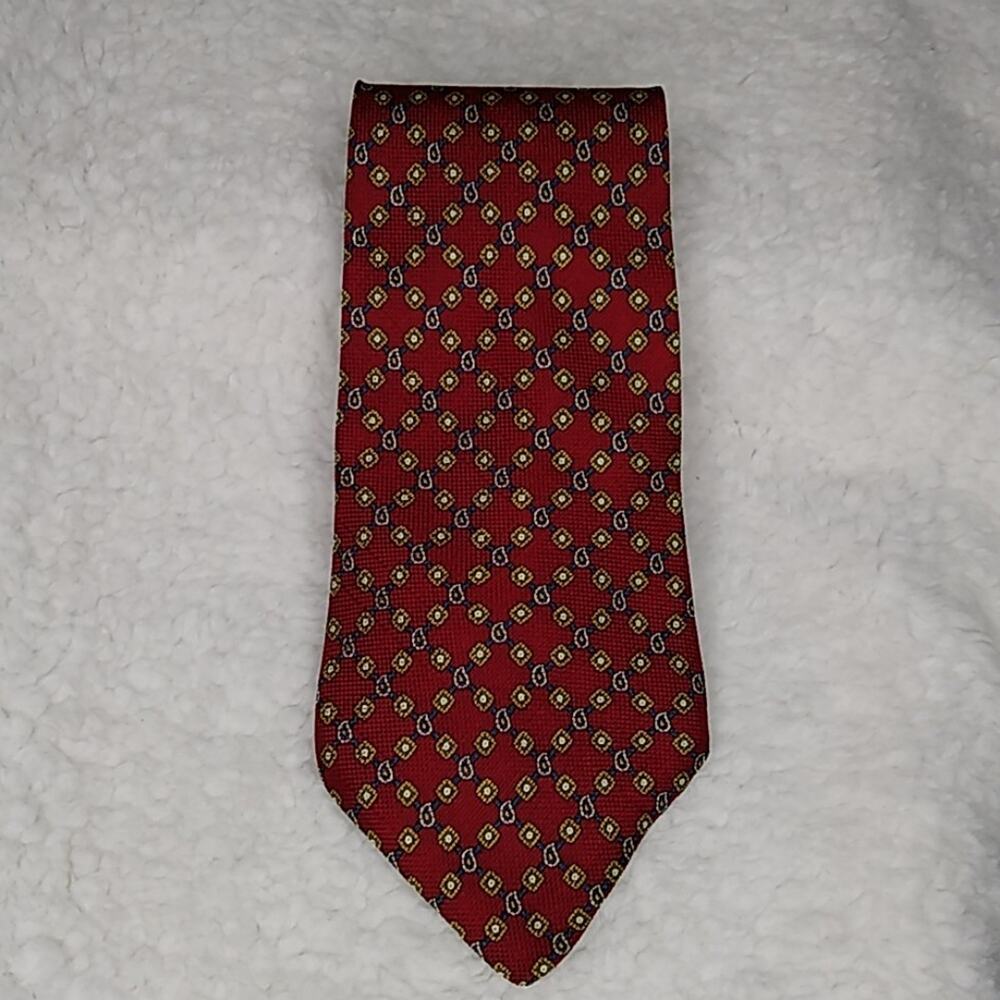 Tommy Hilfiger Red/Blue Printed Neck Tie 58inch